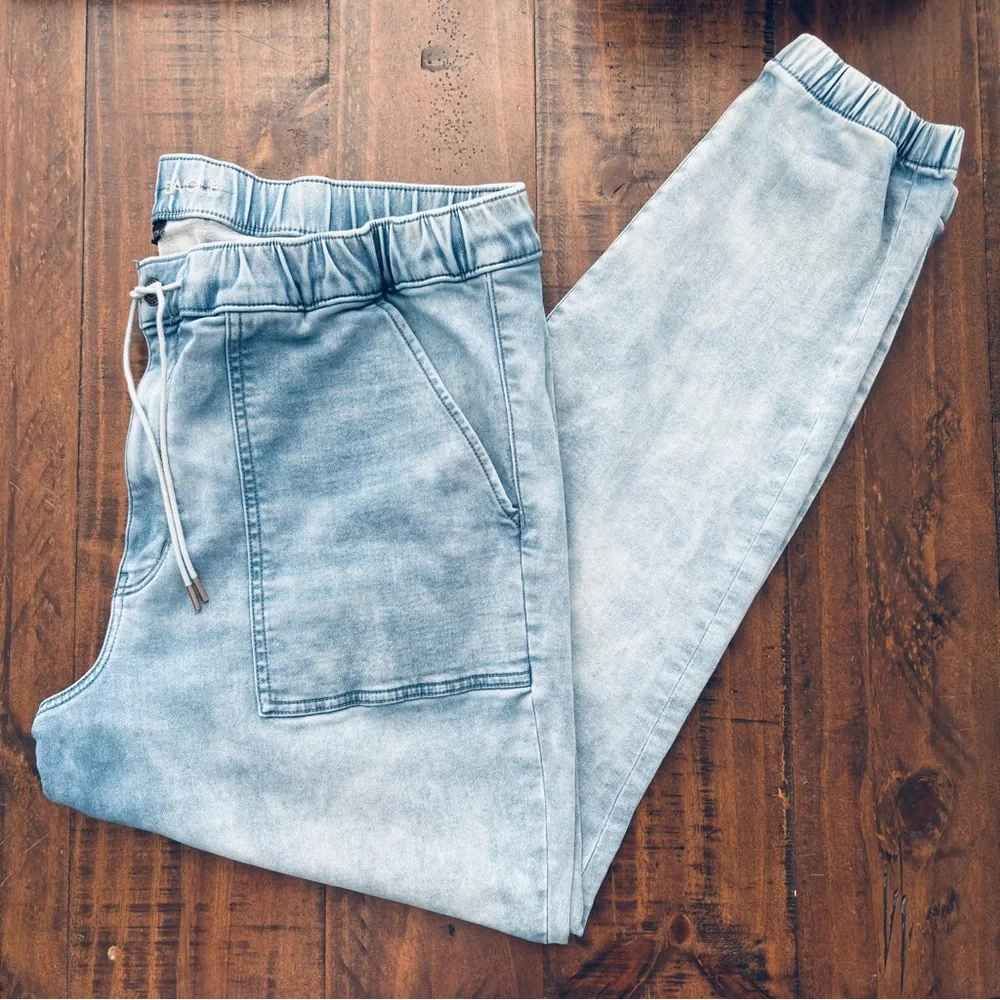 American Eagle | Cozy Next Level Stretch Denim Joggers/Jeans 22 L - Picture 2 of 12